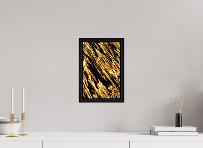 8 x 12″, Floater Frame Black Oak Gilded Permeation