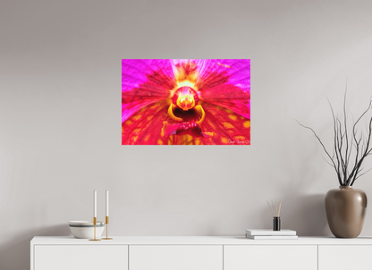 30 x 20″, Matte Metal Tie Dye Orchid