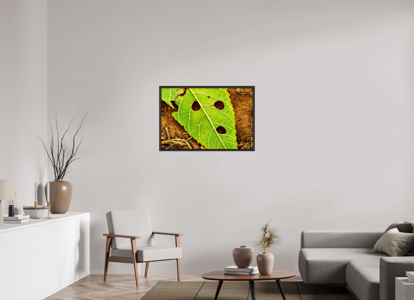 36 x 24″, Floater Frame Alder Brown Flabbergasted