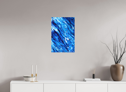 16 x 24″, Matte Metal Tilted Waves