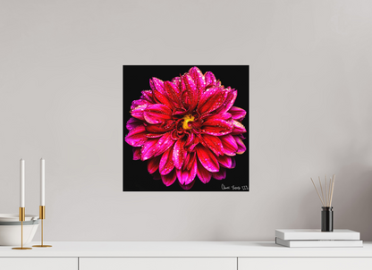 15 x 15″, Matte Metal Droplets Galore