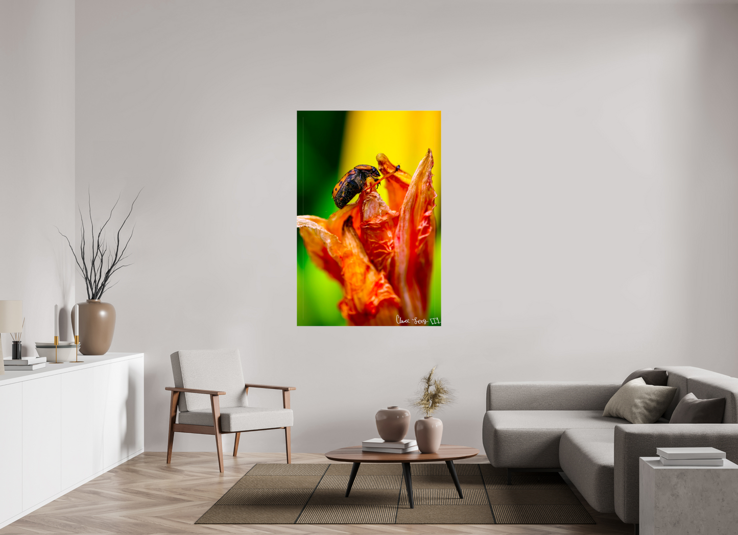 40 x 60″, Glossy Canvas Perched Grave