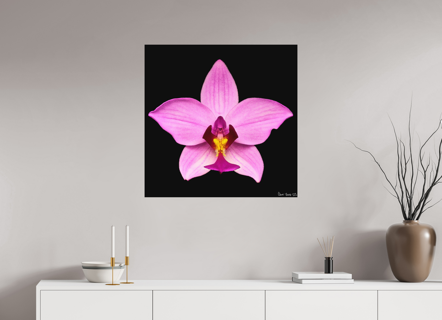 30 x 30″, Direct Print on Aluminum Dibond Default Bubblegum Star