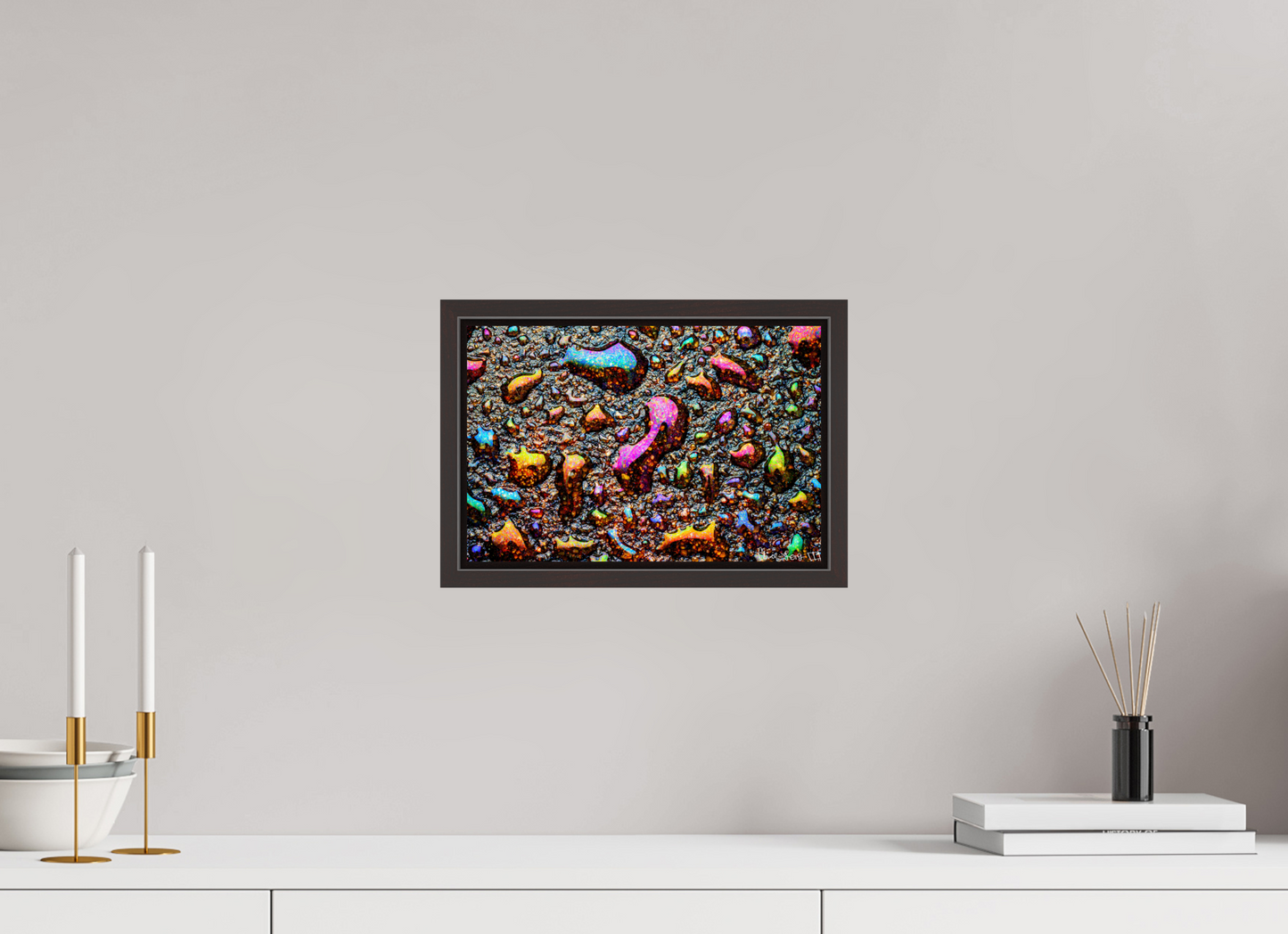 12 x 8″, Floater Frame Alder Brown Homage to My Adolescence