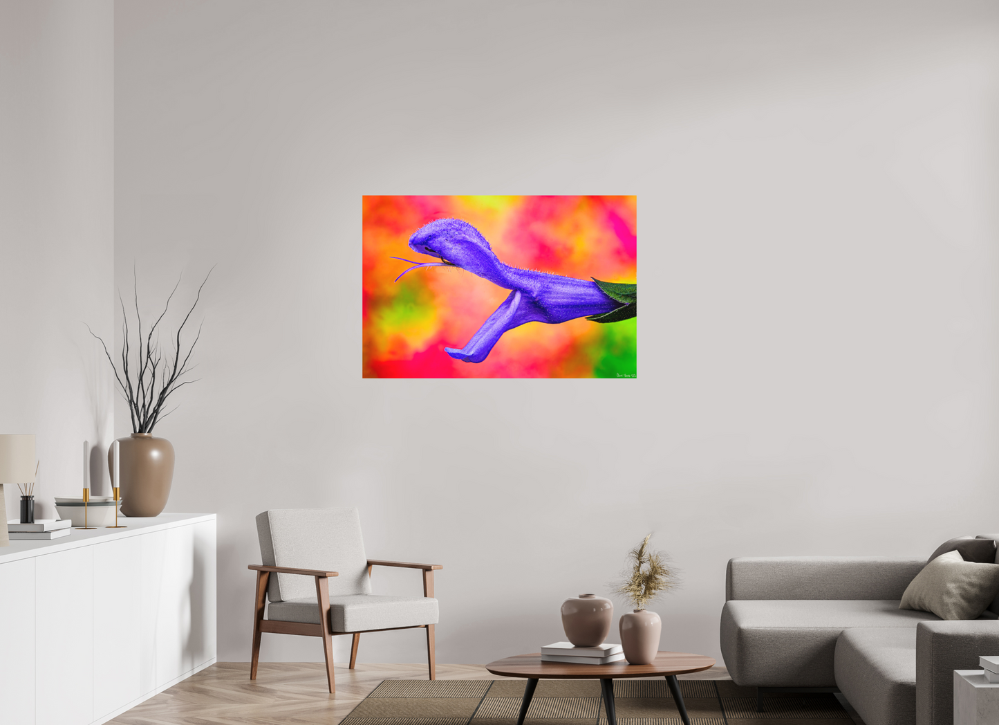 45 x 30″, Matte Metal Eden’s Serpent