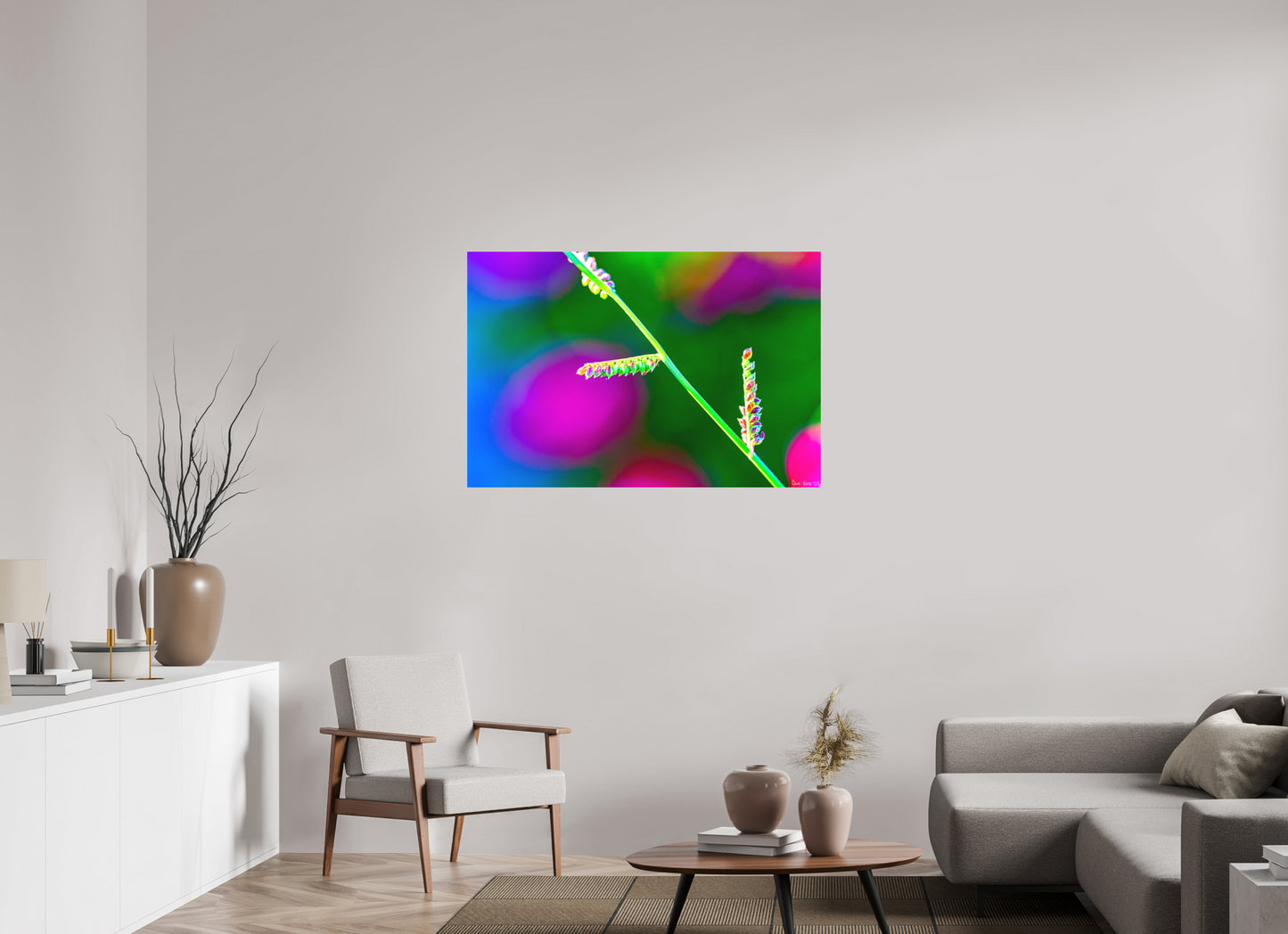 45 x 30″, Matte Metal Technicolor Vibes