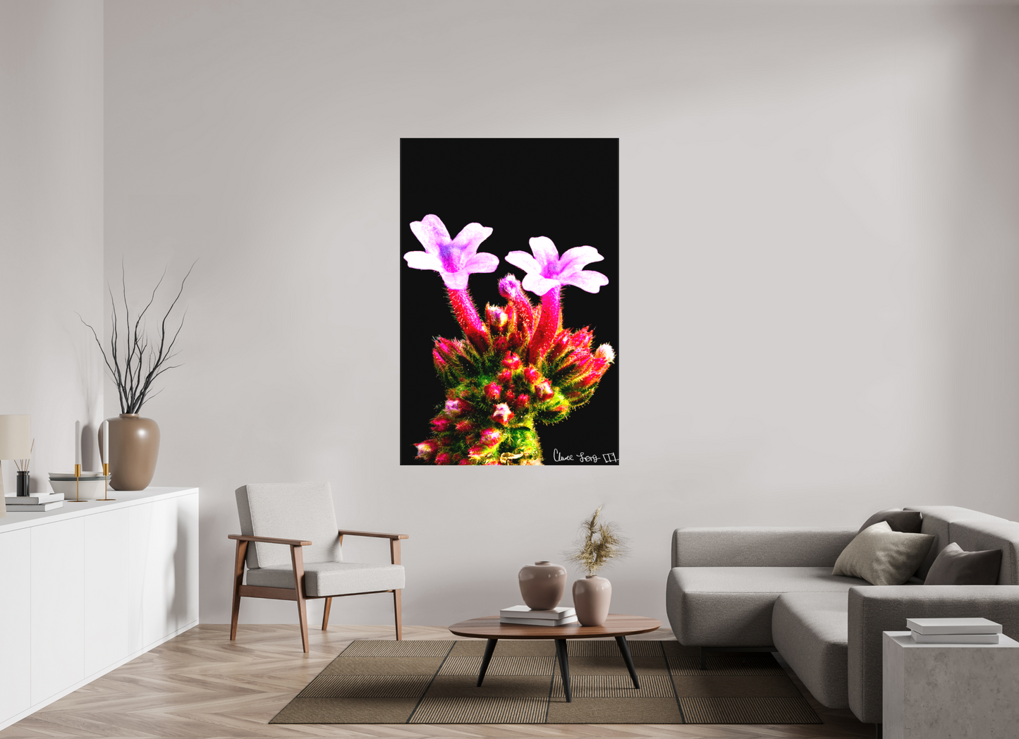 44 x 66″, Matte Canvas Vebena Bonariensis Pair