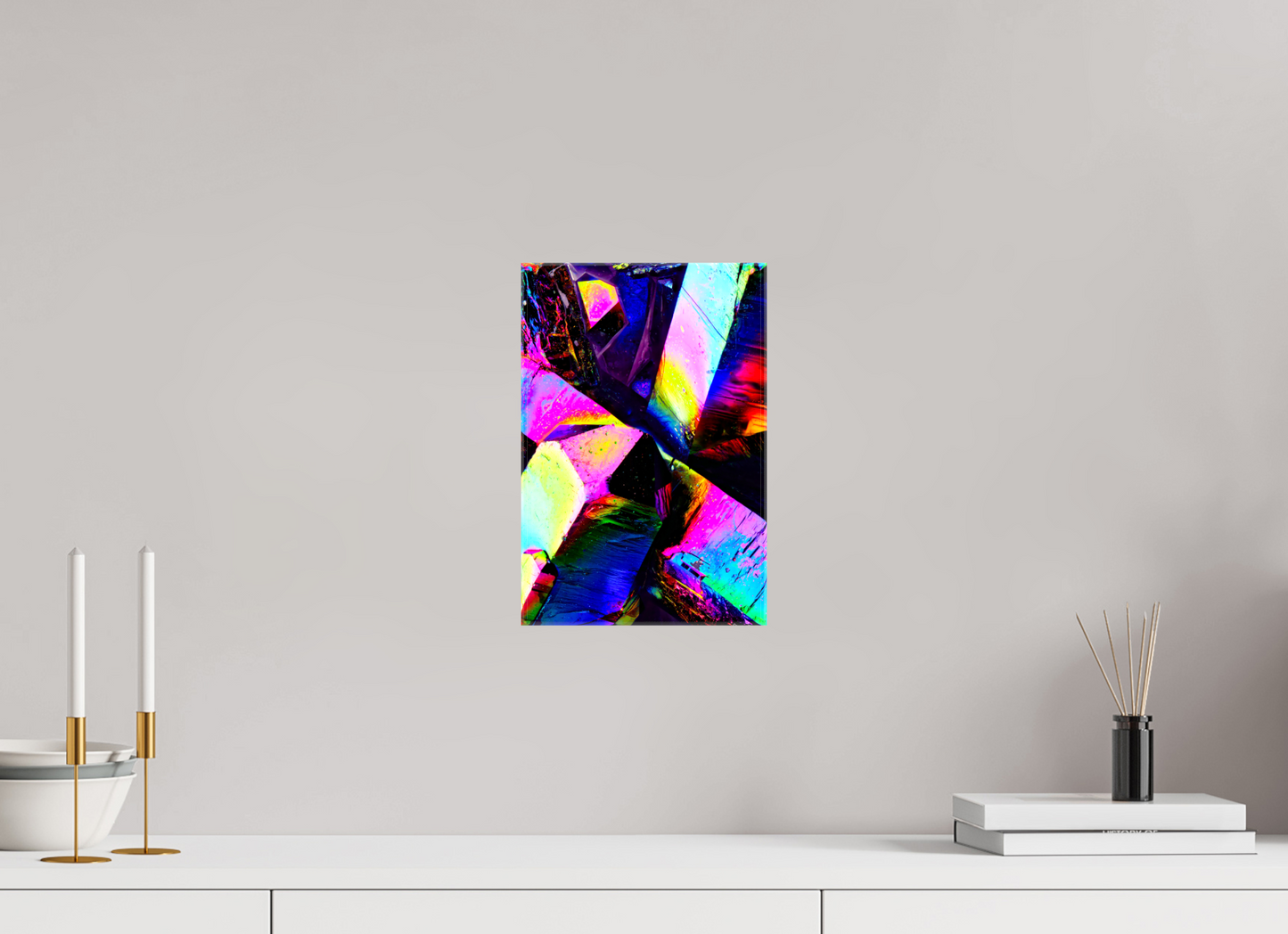 8 x 12″, Glossy Canvas Prismatic Shards