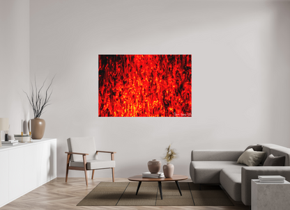 66 x 44″, Matte Canvas Inferno