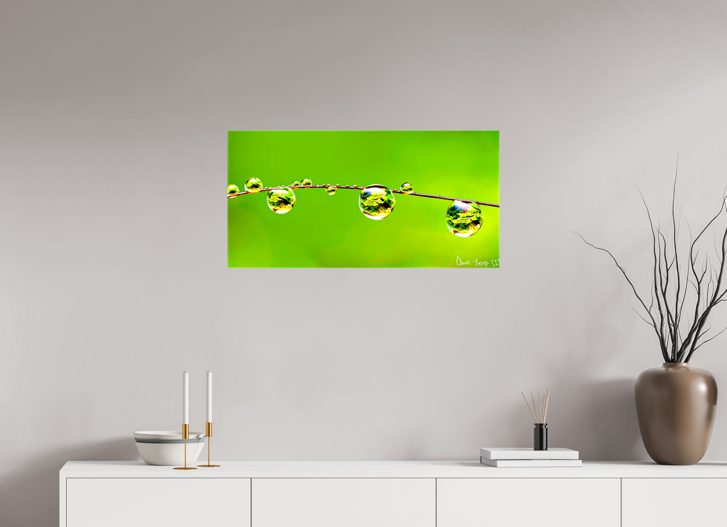 32 x 16″, Glossy Canvas Refraction