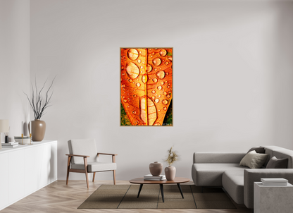 36 x 54″, Floater Frame Natural Oak Transparency