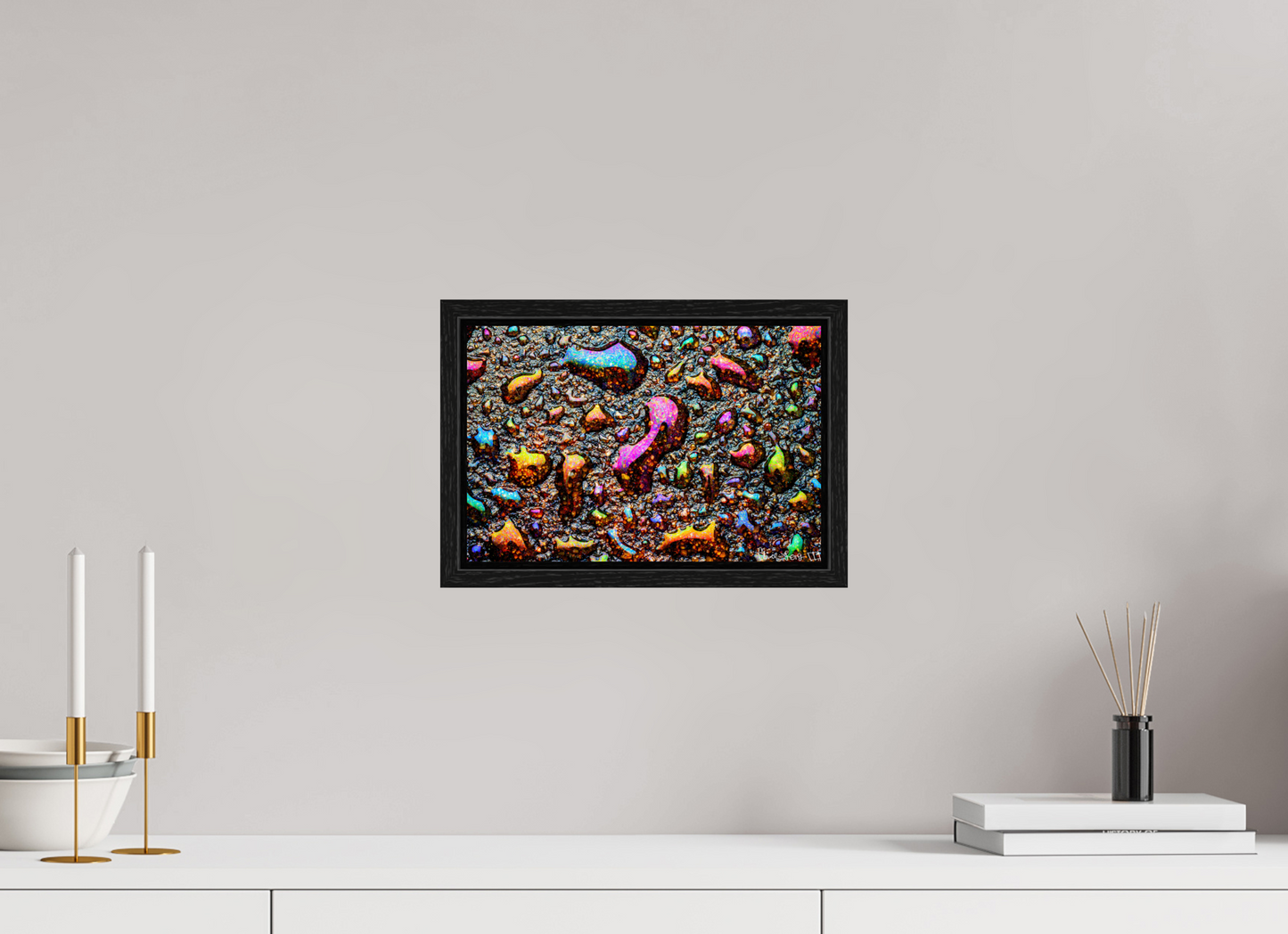 12 x 8″, Floater Frame Black Oak Homage to My Adolescence