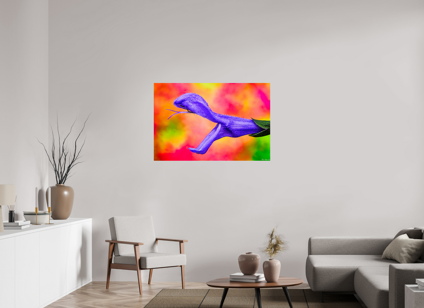 45 x 30″, Glossy Metal Eden’s Serpent