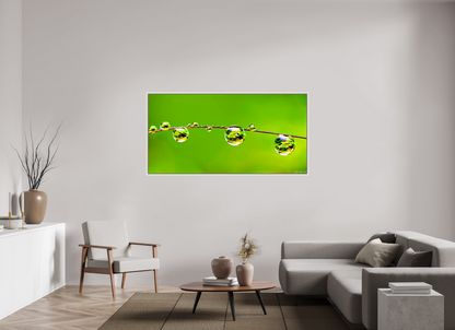 70 x 35″, Floater Frame Maple White Refraction