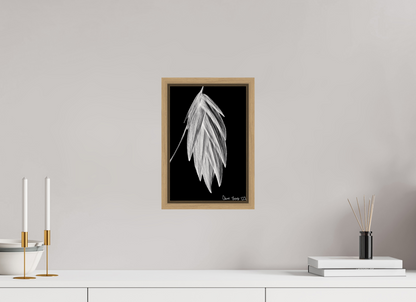 8 x 12″, Floater Frame Natural Oak Tenebrous Sea Oat