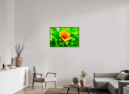 36 x 24″, Floater Frame Natural Oak Stillness in the Blur