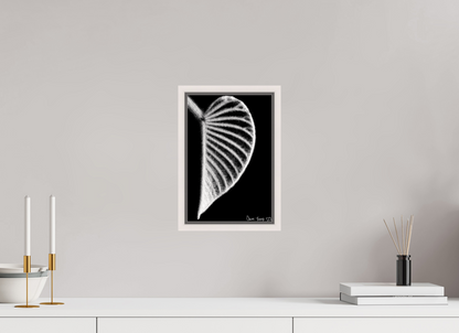 8 x 12″, Floater Frame Maple White Onyx Organ