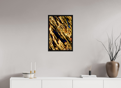 16 x 24″, Floater Frame Black Oak Gilded Permeation