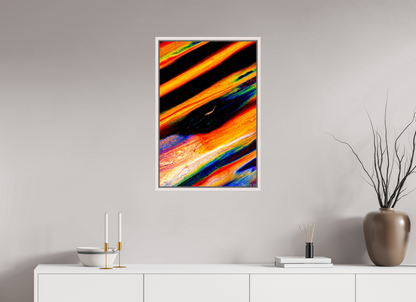 20 x 30″, Floater Frame Maple White Zenography