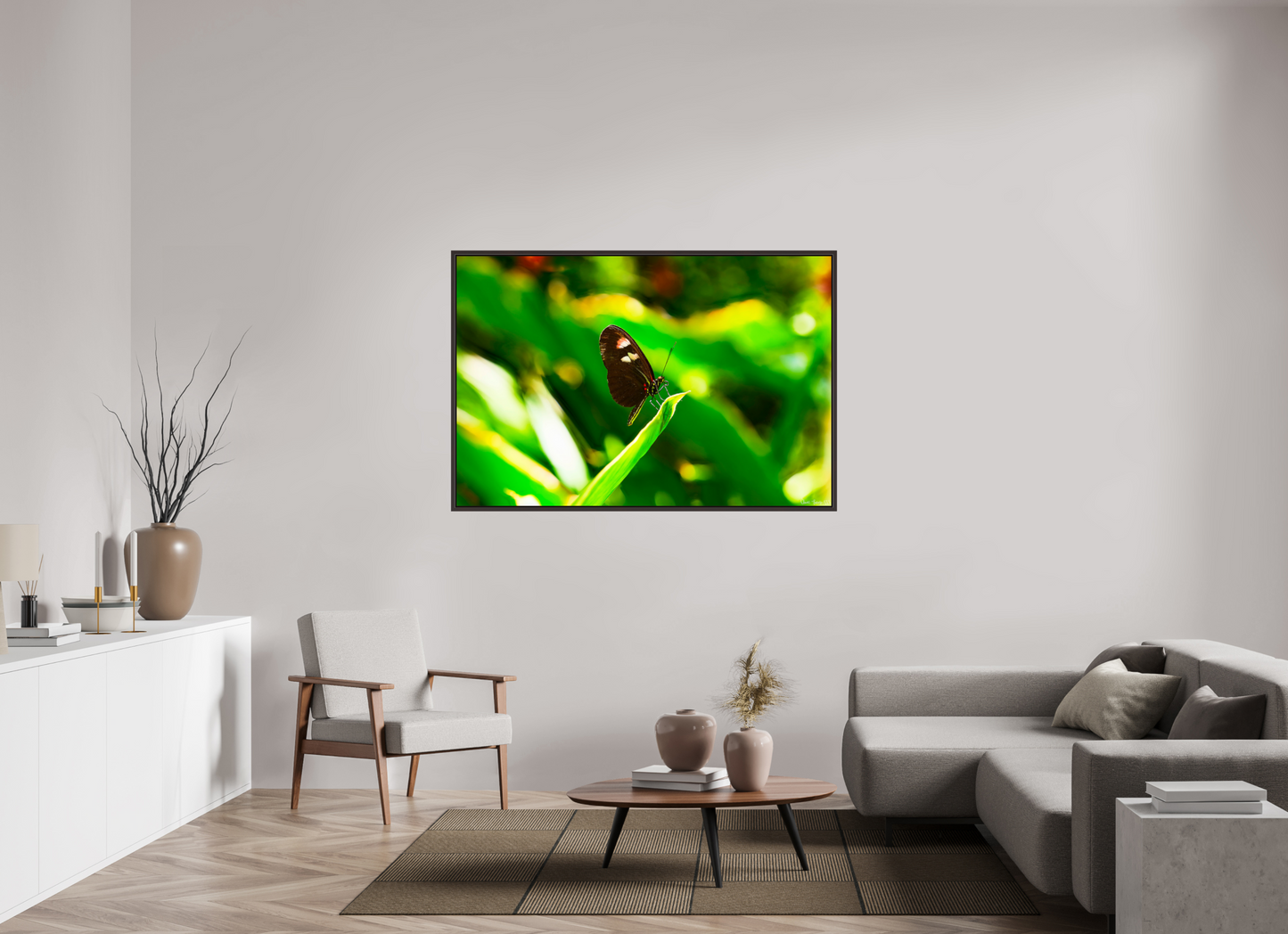 60 x 40″, Floater Frame Alder Brown Time Stands Still