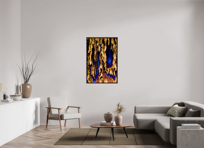 30 x 45″, Floater Frame Alder Brown Gilded Torrent