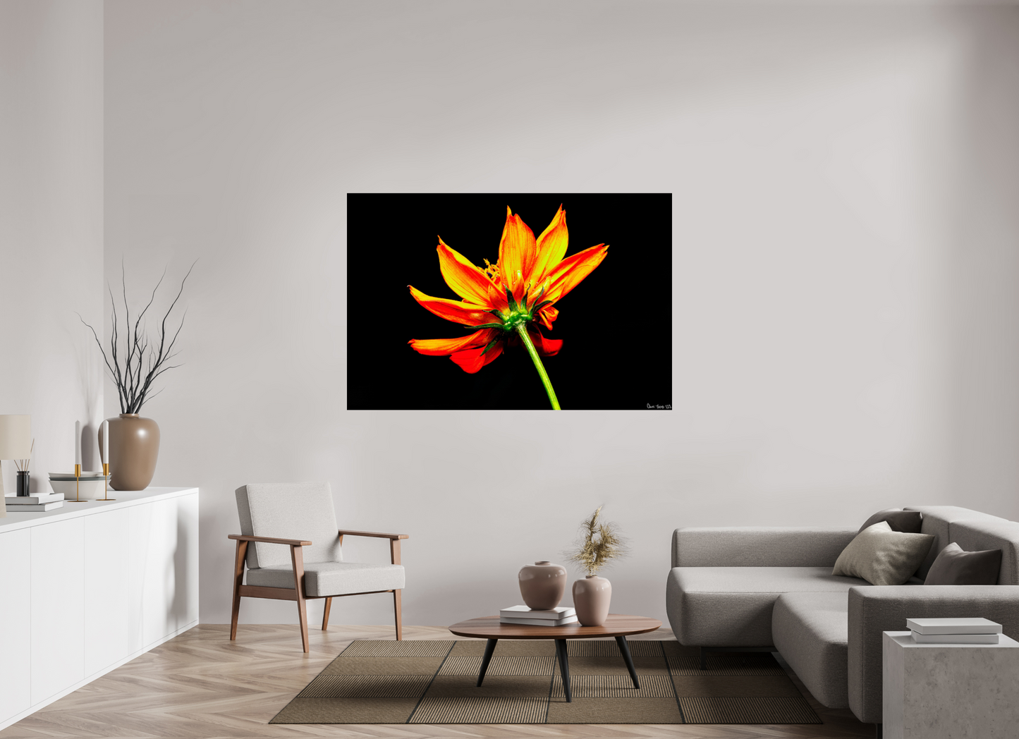 66 x 44″, Glossy Metal Soaring Phoenix