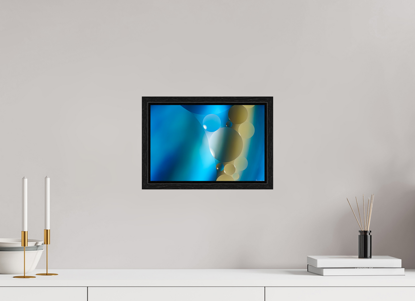 12 x 8″, Floater Frame Black Oak Contiguous