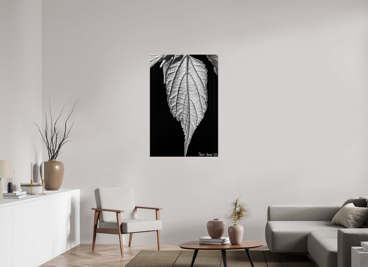 30 x 45″, Glossy Canvas Reticulate Venation