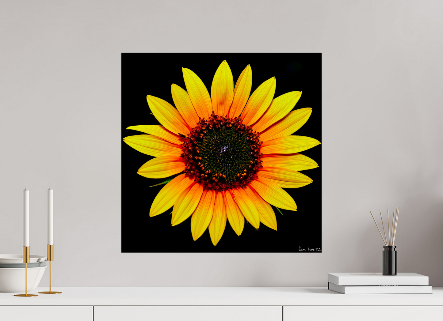 20 x 20″, Acrylic Nana’s Sunflower