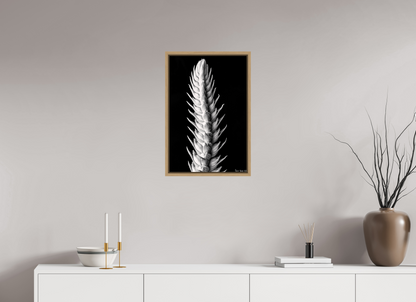 16 x 24″, Floater Frame Natural Oak Vertebrae