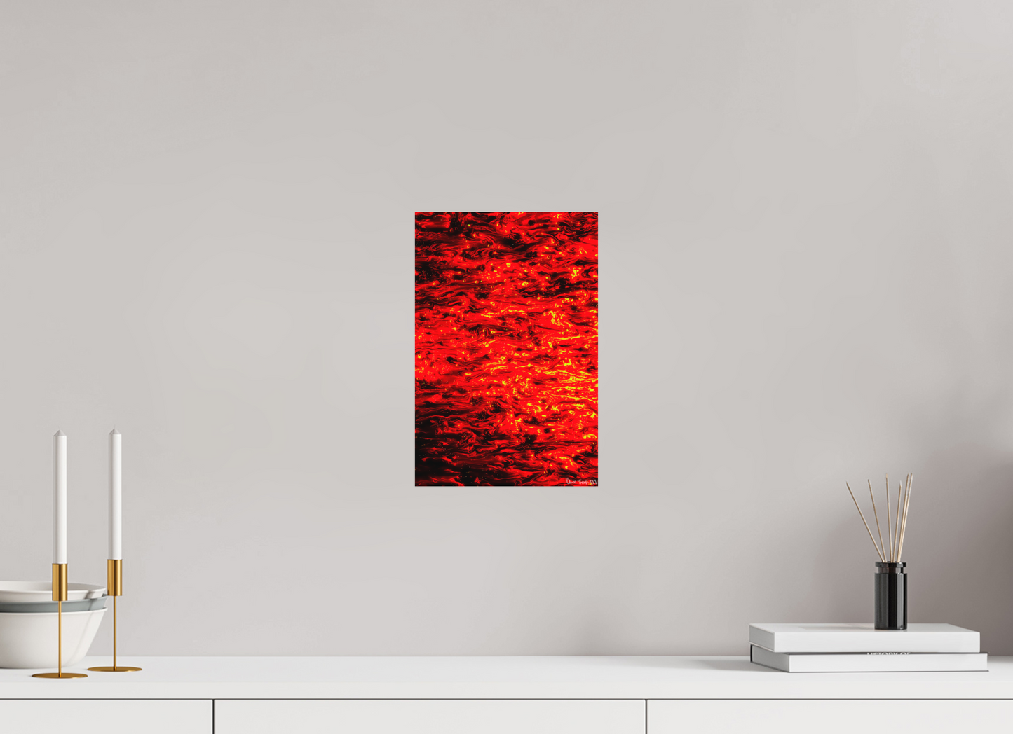 8 x 12″, Matte Metal Ember