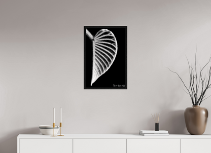 16 x 24″, Floater Frame Black Oak Onyx Organ