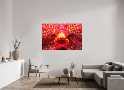 66 x 44″, Matte Metal Orchid’s Last Stand in the Inferno