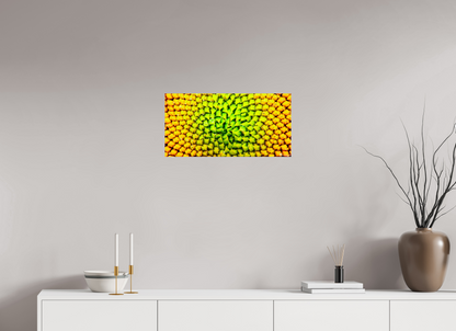 24 x 12″, Glossy Metal Geometric Harmony
