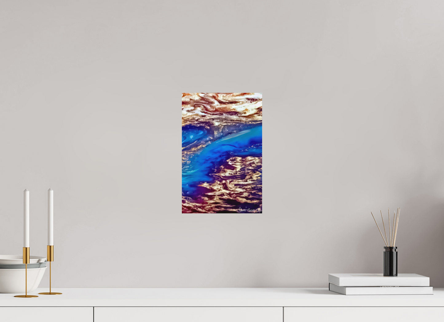 8 x 12″, Matte Metal Stratospheric View