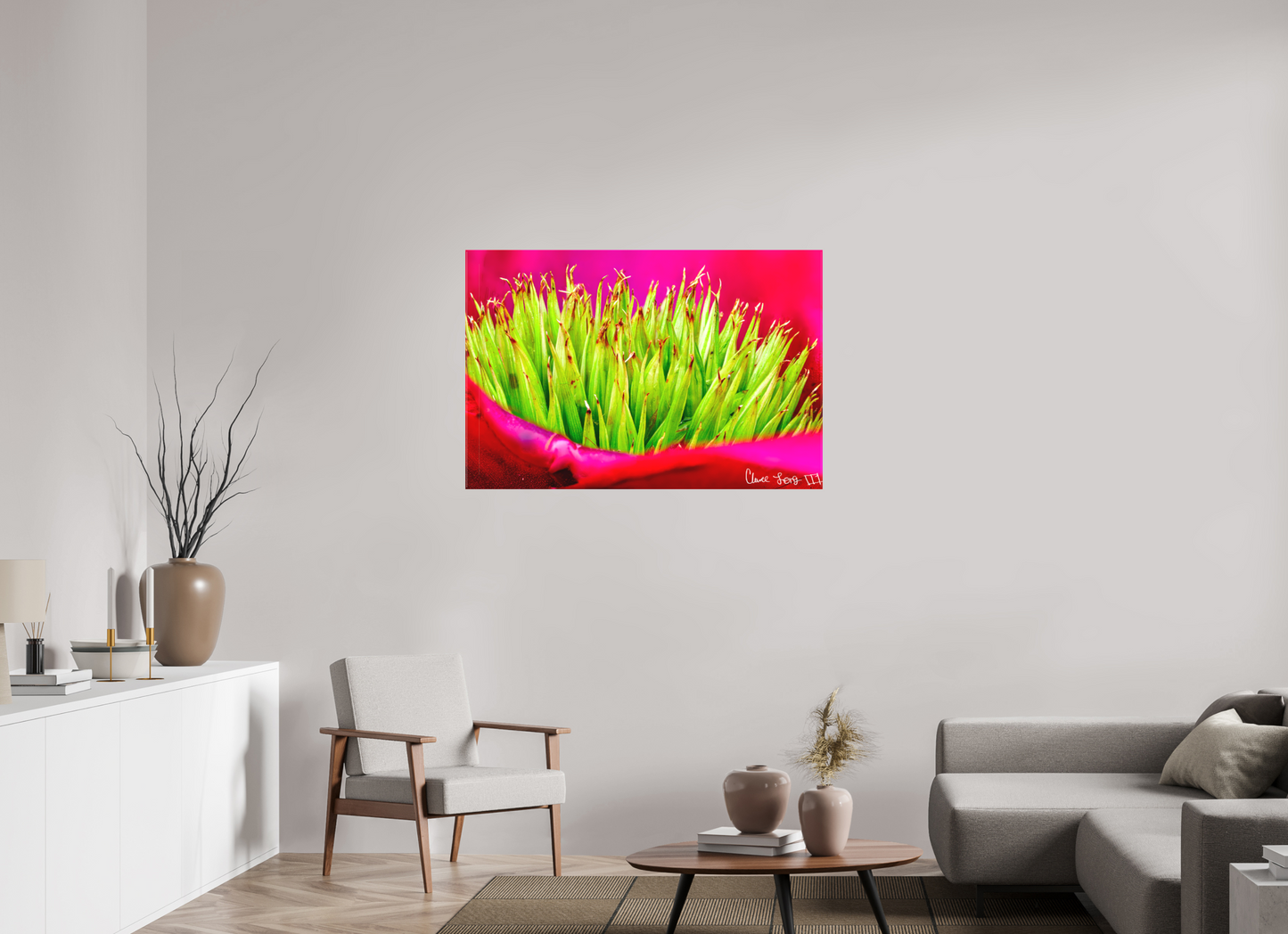 45 x 30″, Matte Canvas Spiked