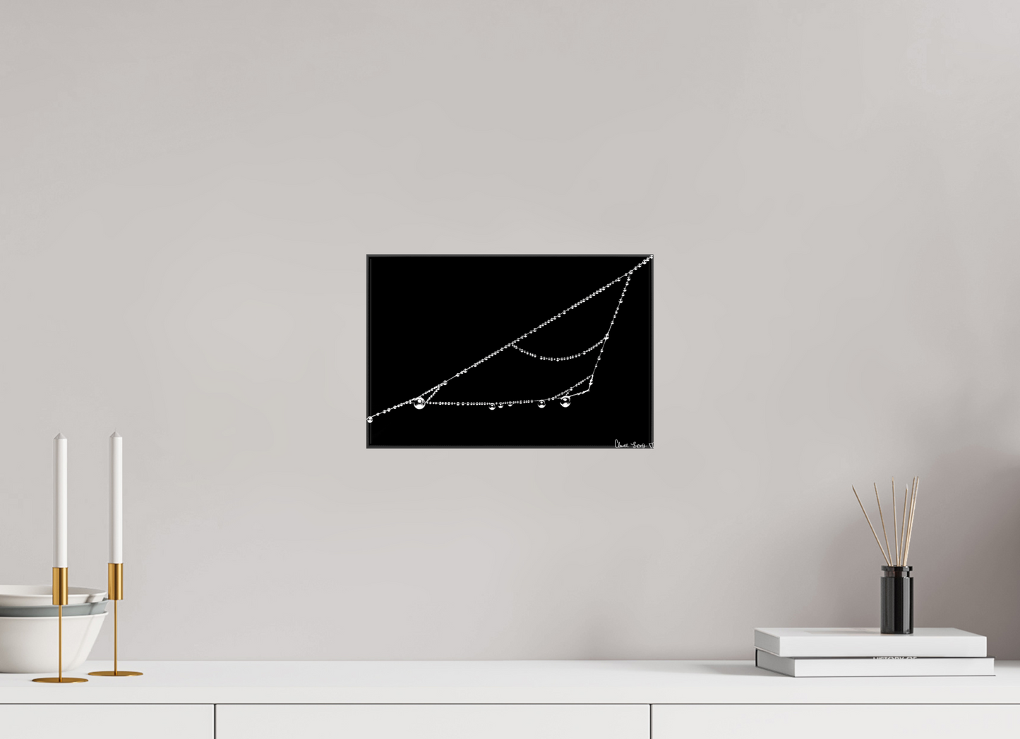 12 x 8″, Glossy Canvas Right Triangle