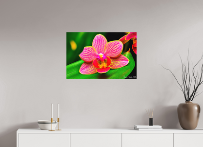 30 x 20″, Matte Metal Vigorous Orchid