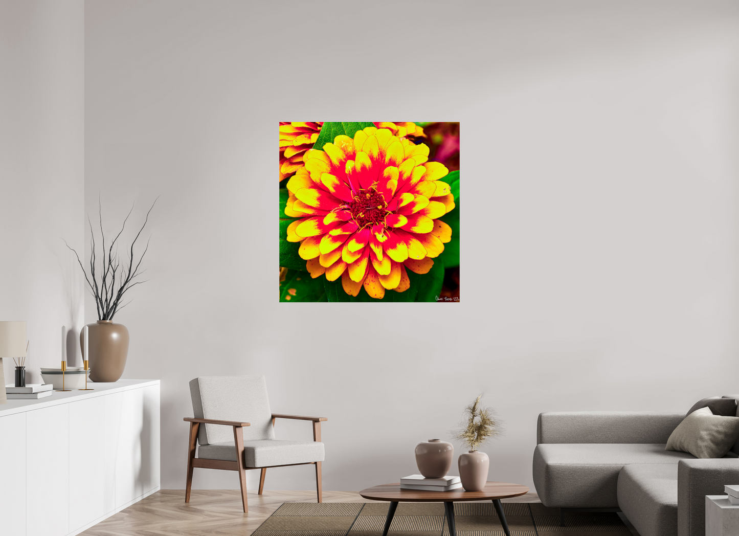40 x 40″, Glossy Metal Radiance