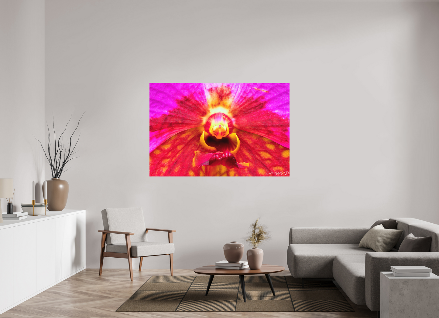 66 x 44″, Forex Tie Dye Orchid