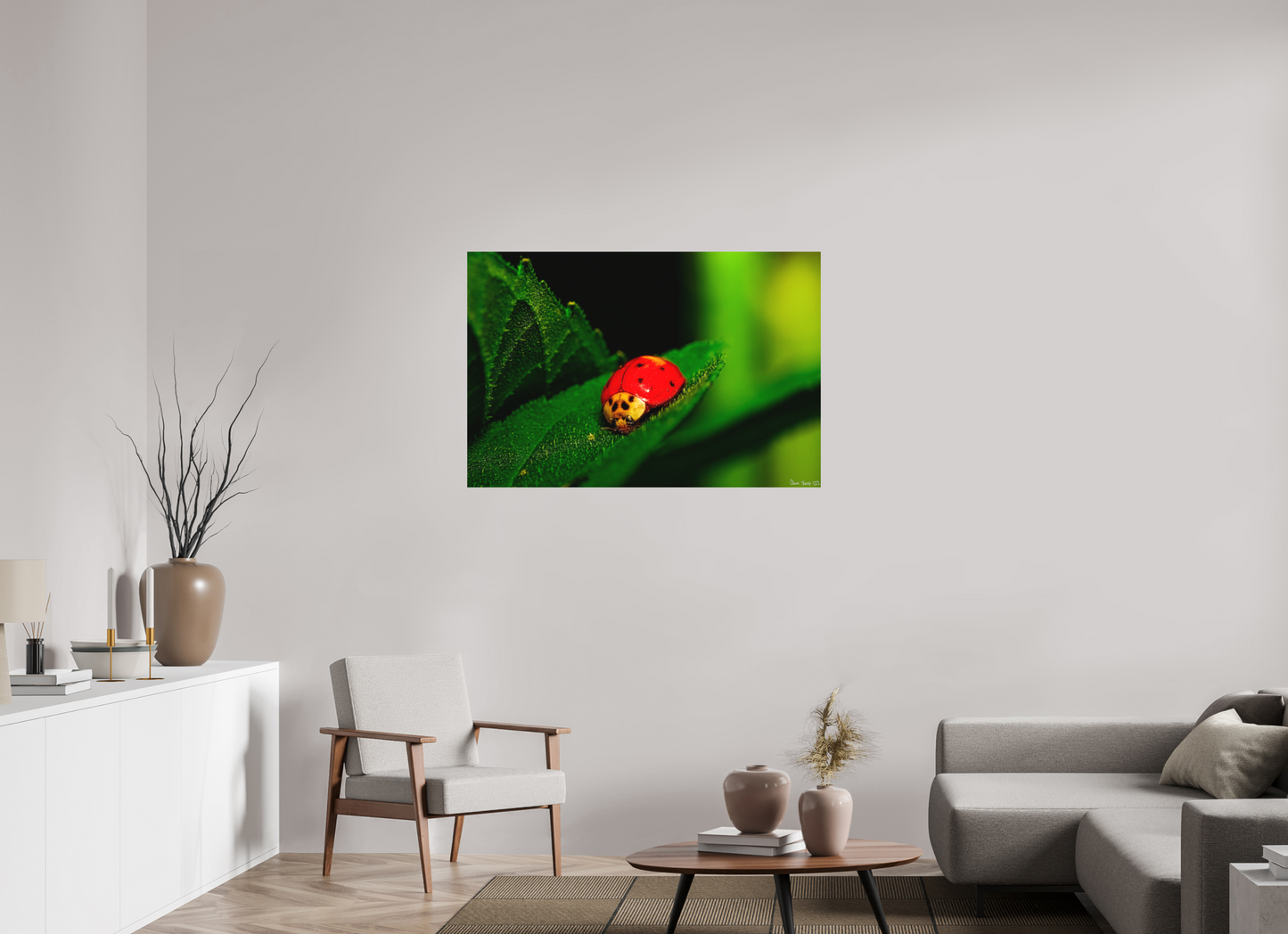 45 x 30″, Matte Metal Our Lady Bird