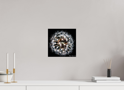 10 x 10″, Glossy Metal Starburst