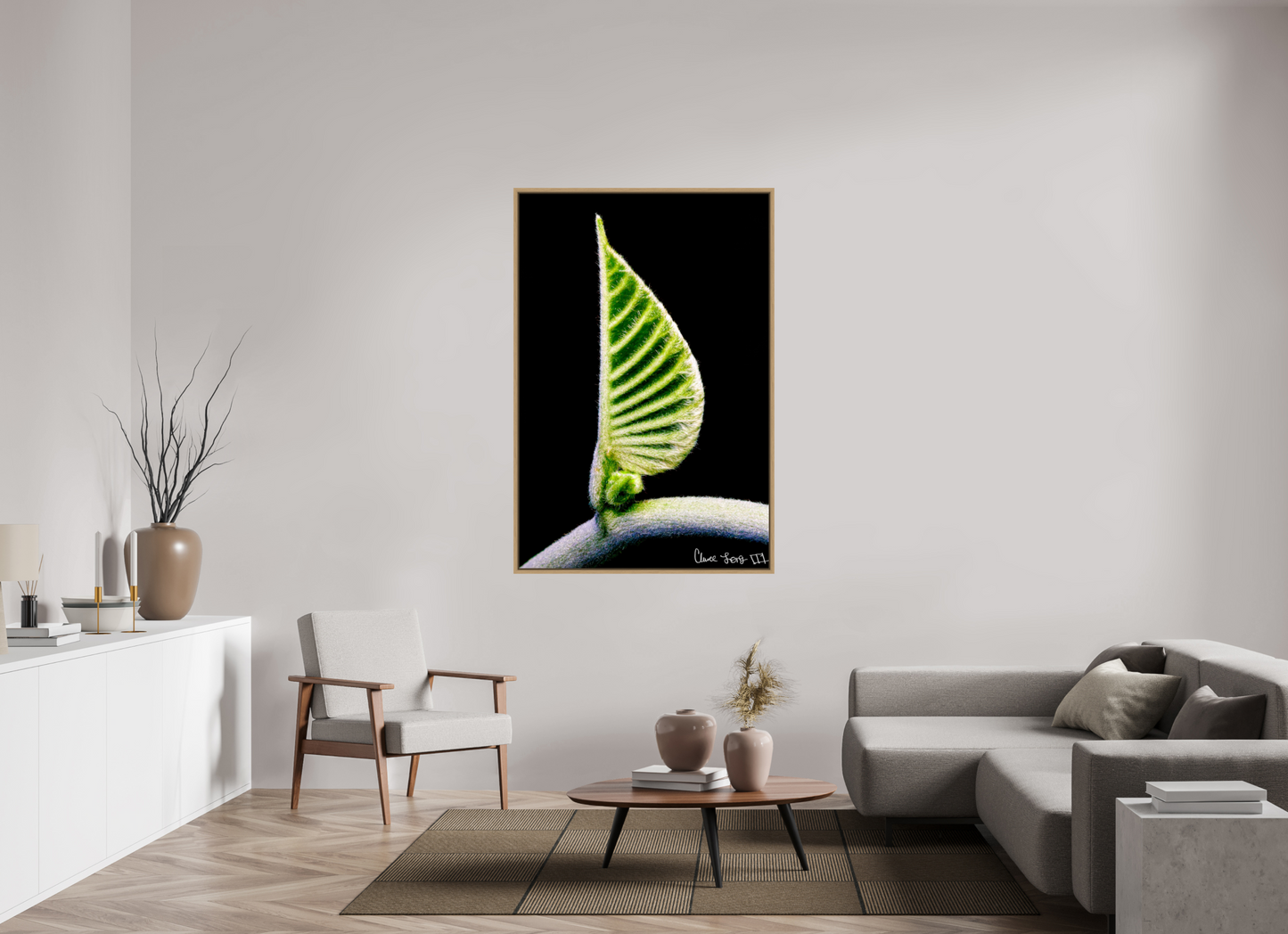 40 x 60″, Floater Frame Natural Oak Ocean Odyssey