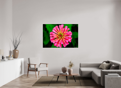 60 x 40″, Floater Frame Maple White Peach Summer