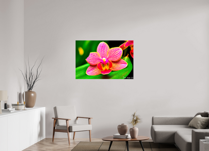 45 x 30″, Glossy Canvas Vigorous Orchid