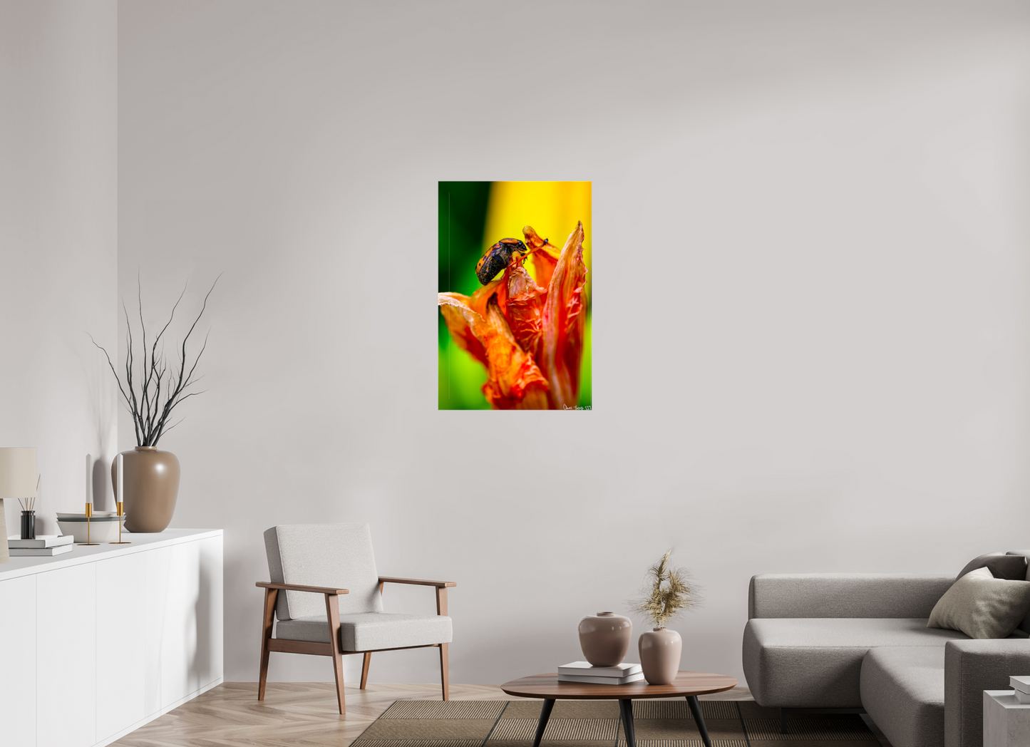 24 x 36″, Glossy Canvas Perched Grave