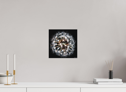10 x 10″, Matte Metal Starburst
