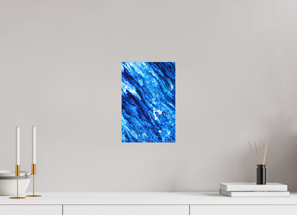 8 x 12″, Matte Metal Tilted Waves