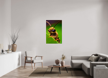 30 x 45″, Floater Frame Maple White The Cutest Bee