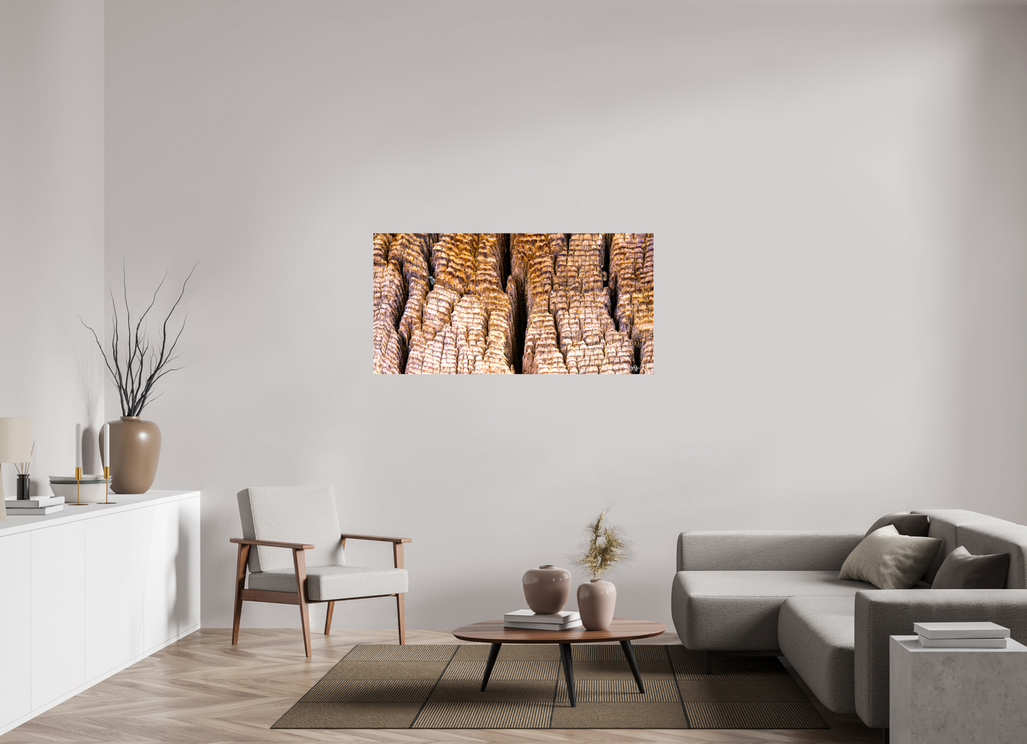 56 x 28″, Glossy Canvas Fissure